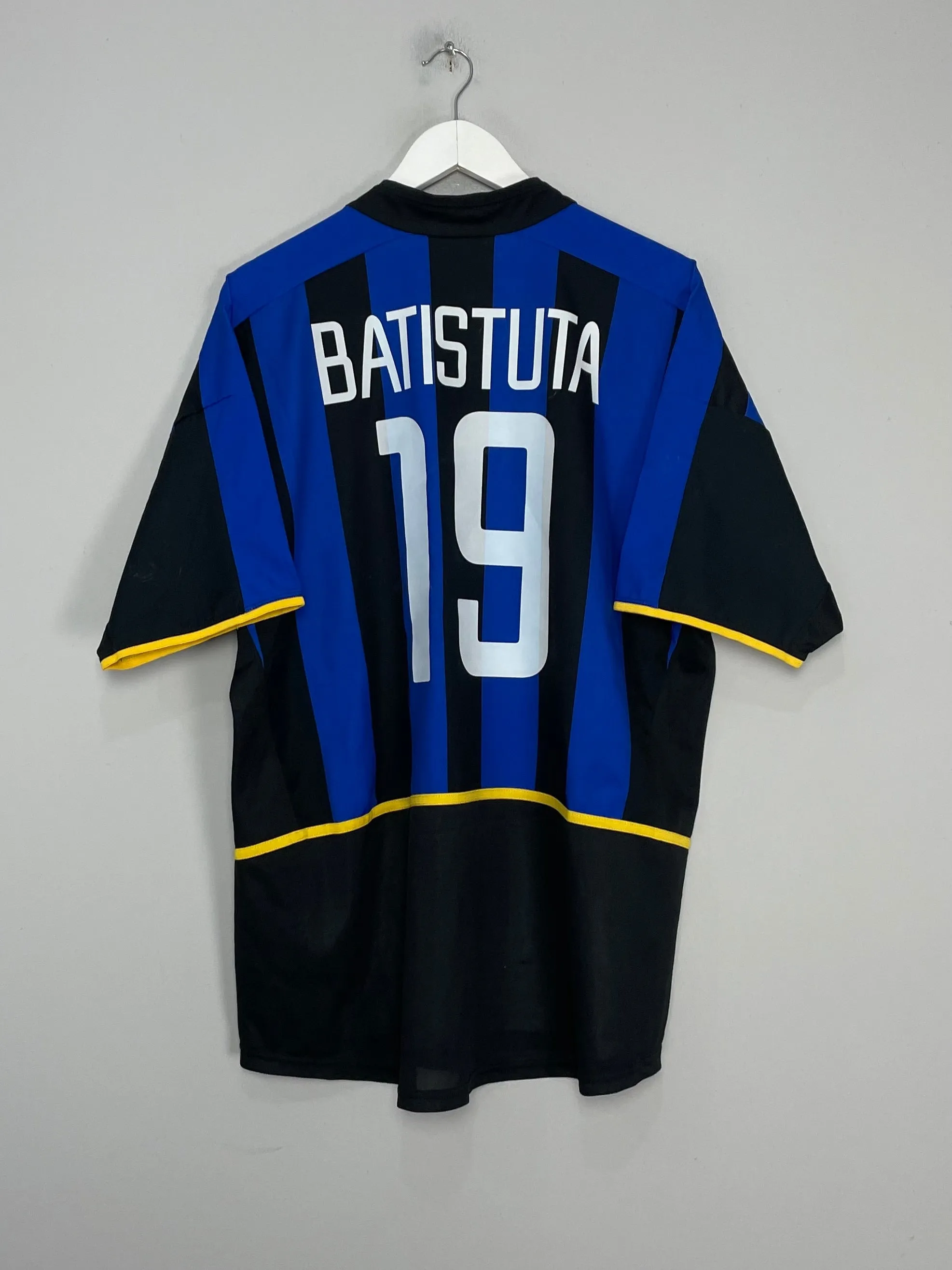 2002/03 INTER MILAN BATISTUTA #19 HOME SHIRT (XL) NIKE