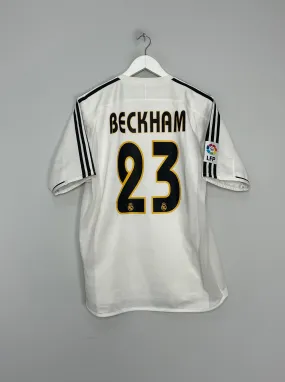 2004/05 REAL MADIRD BECKHAM #23 *PLAYER ISSUE* HOME SHIRT (M) ADIDAS