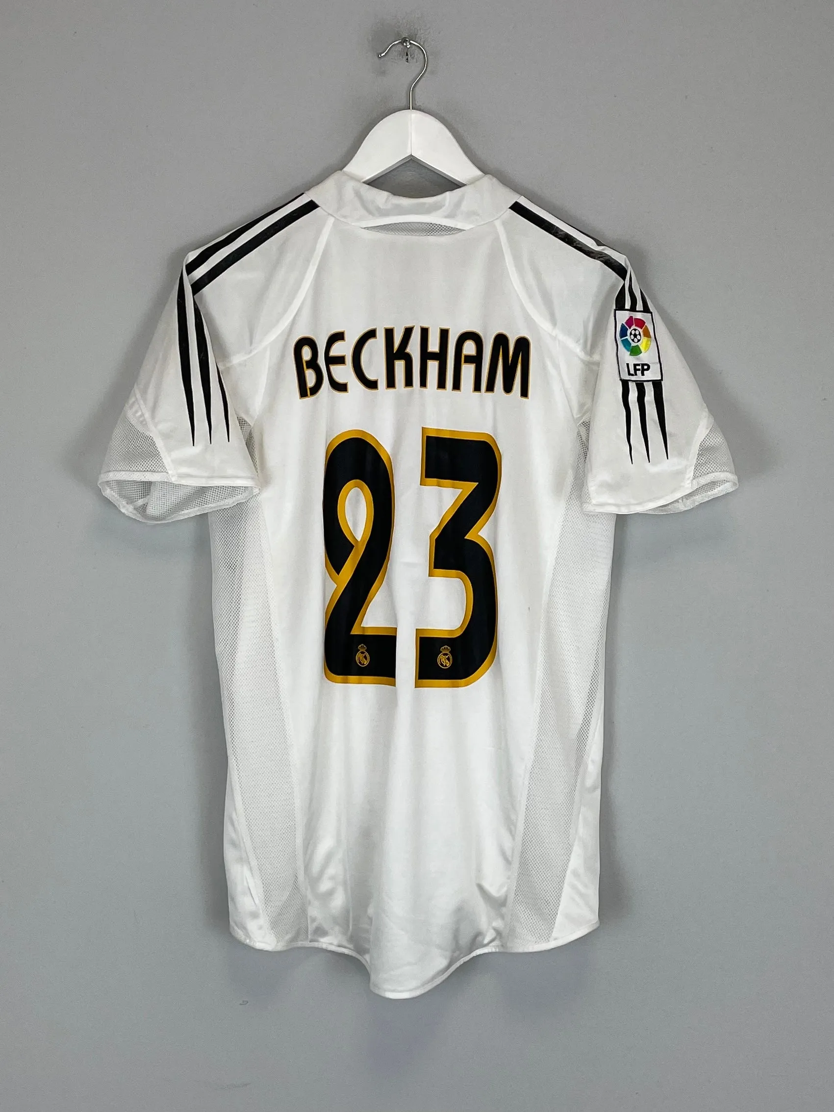 2004/05 REAL MADRID BECKHAM #23 *PLAYER ISSUE* HOME SHIRT (S) ADIDAS