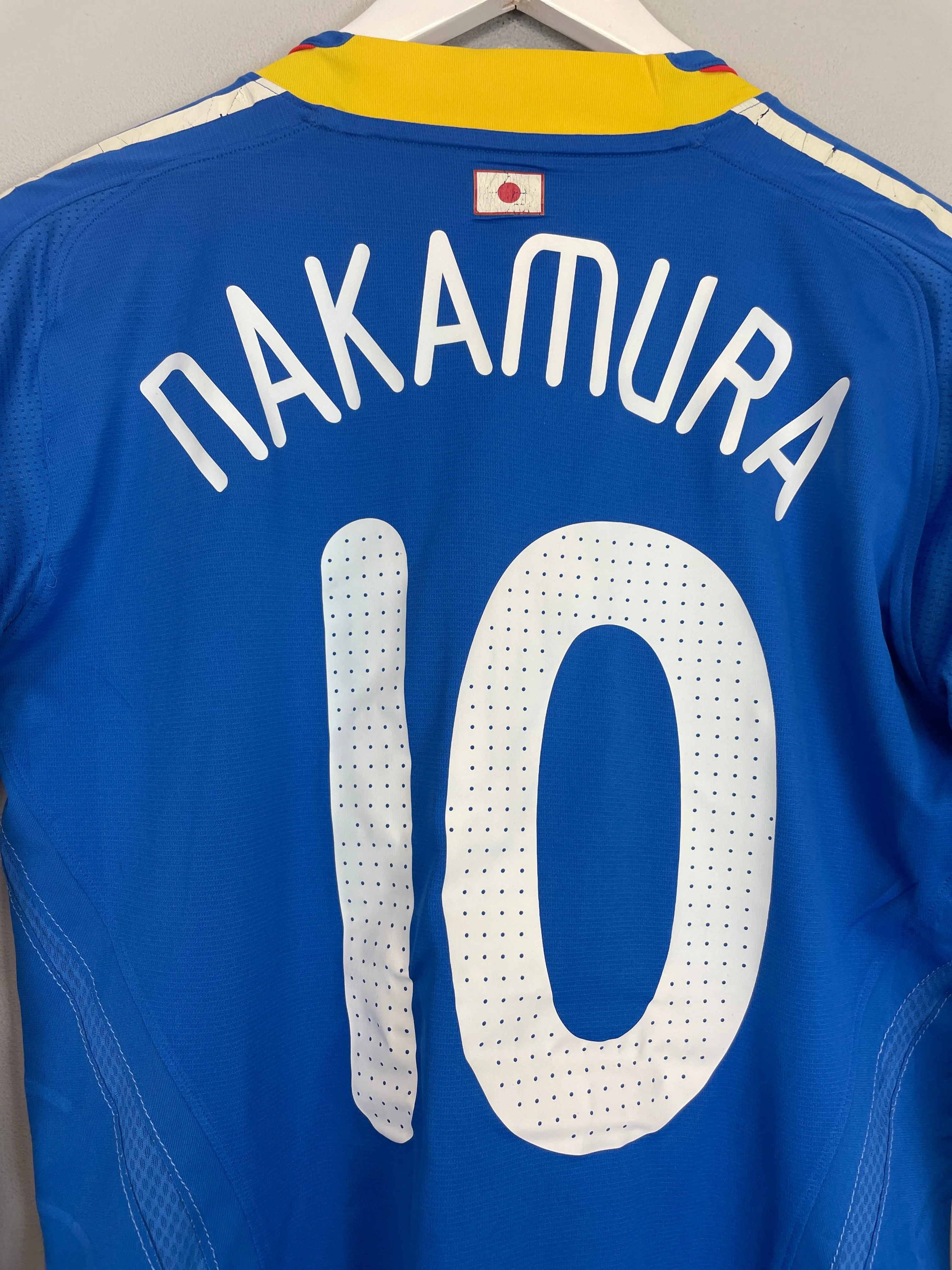 2008/09 JAPAN NAKAMURA #10 *PLAYER ISSUE* L/S HOME SHIRT (S) ADIDAS