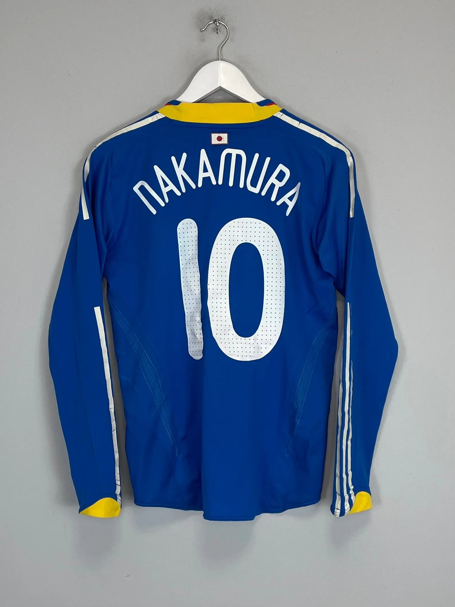 2008/09 JAPAN NAKAMURA #10 *PLAYER ISSUE* L/S HOME SHIRT (S) ADIDAS