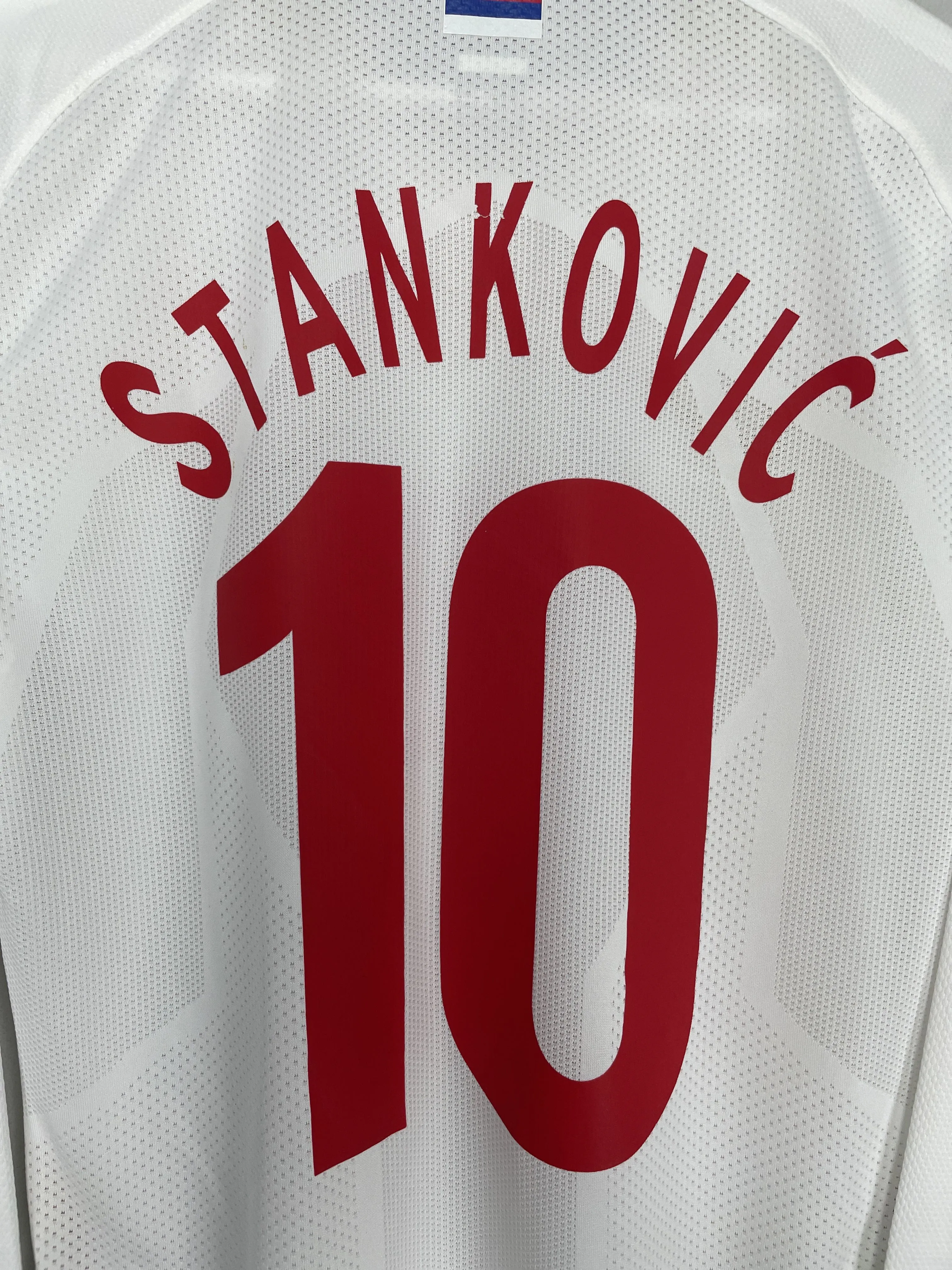 2009/10 SERBIA STANKOVIC #10 *PLAYER ISSUE* L/S AWAY SHIRT (L) NIKE