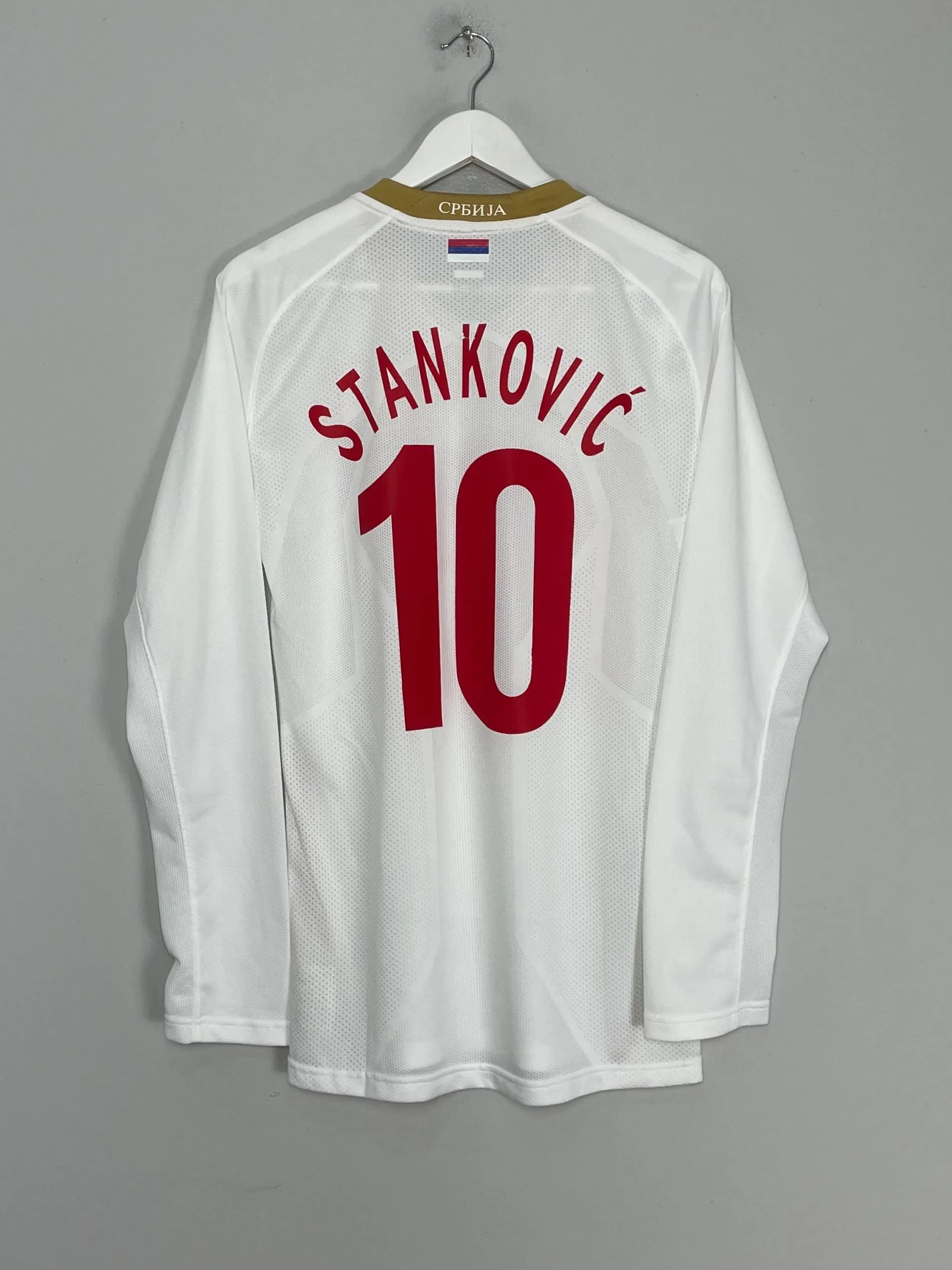 2009/10 SERBIA STANKOVIC #10 *PLAYER ISSUE* L/S AWAY SHIRT (L) NIKE