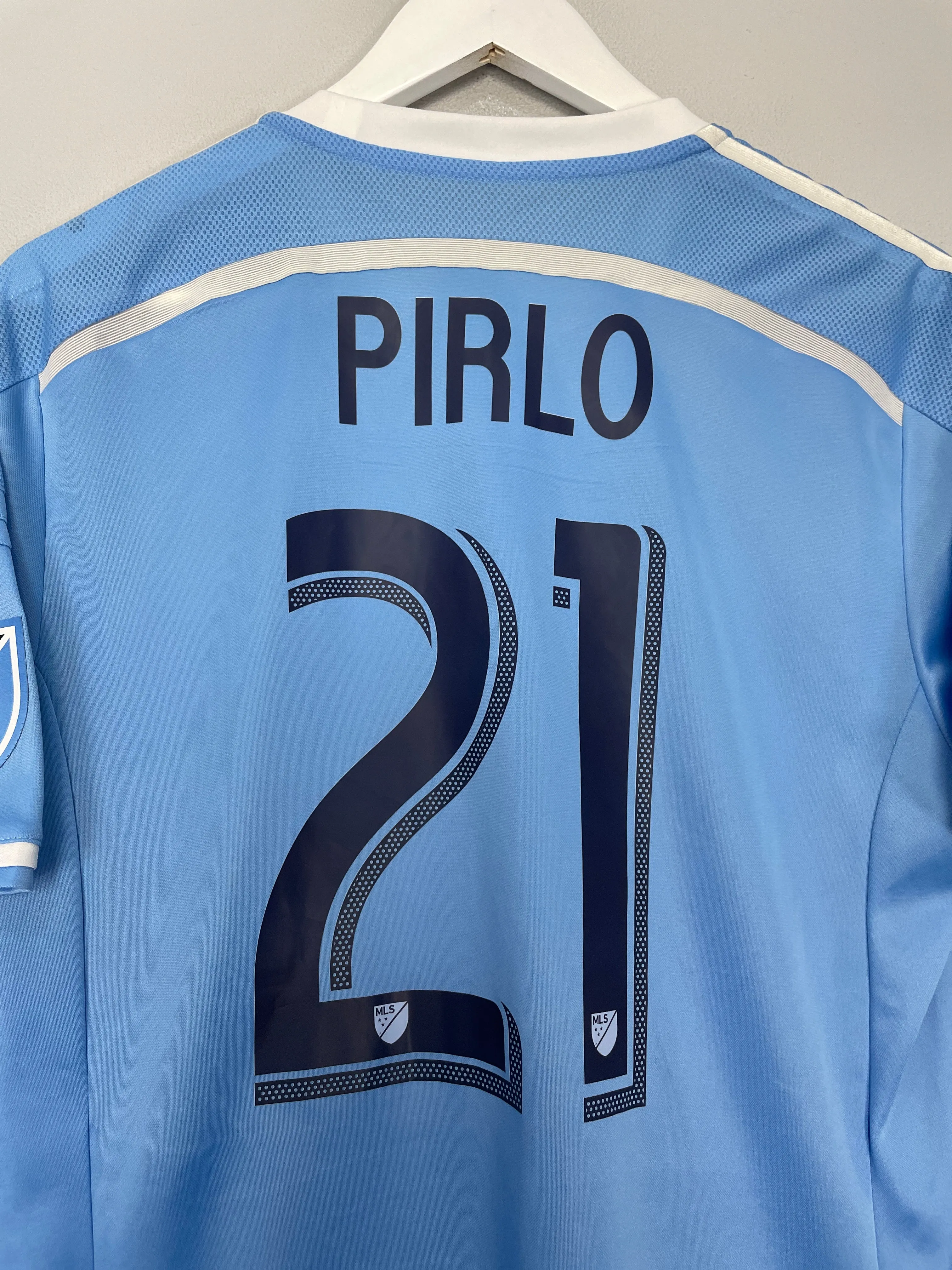 2015/16 NEW YORK CITY PIRLO #21 *AUTHENTIC* HOME SHIRT (L) ADIDAS