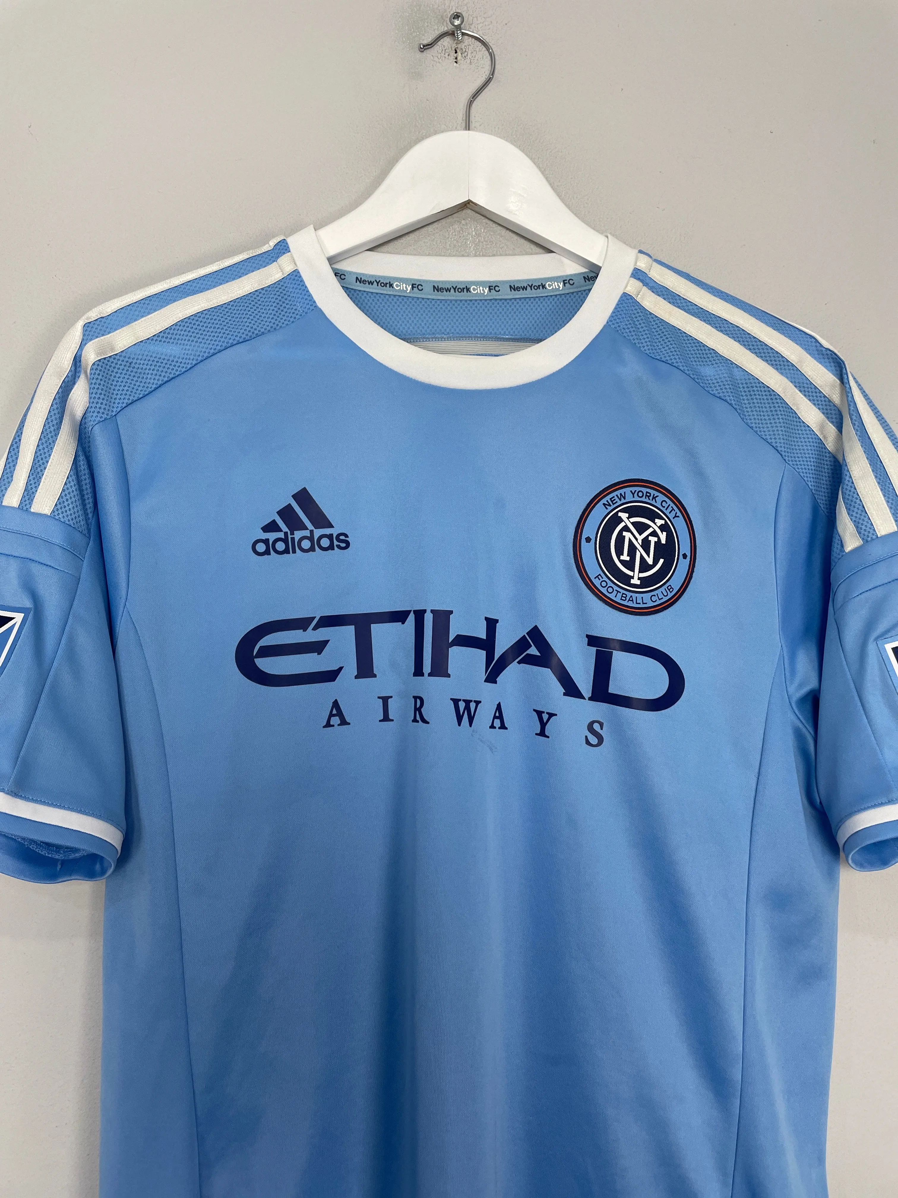 2015/16 NEW YORK CITY PIRLO #21 *AUTHENTIC* HOME SHIRT (L) ADIDAS