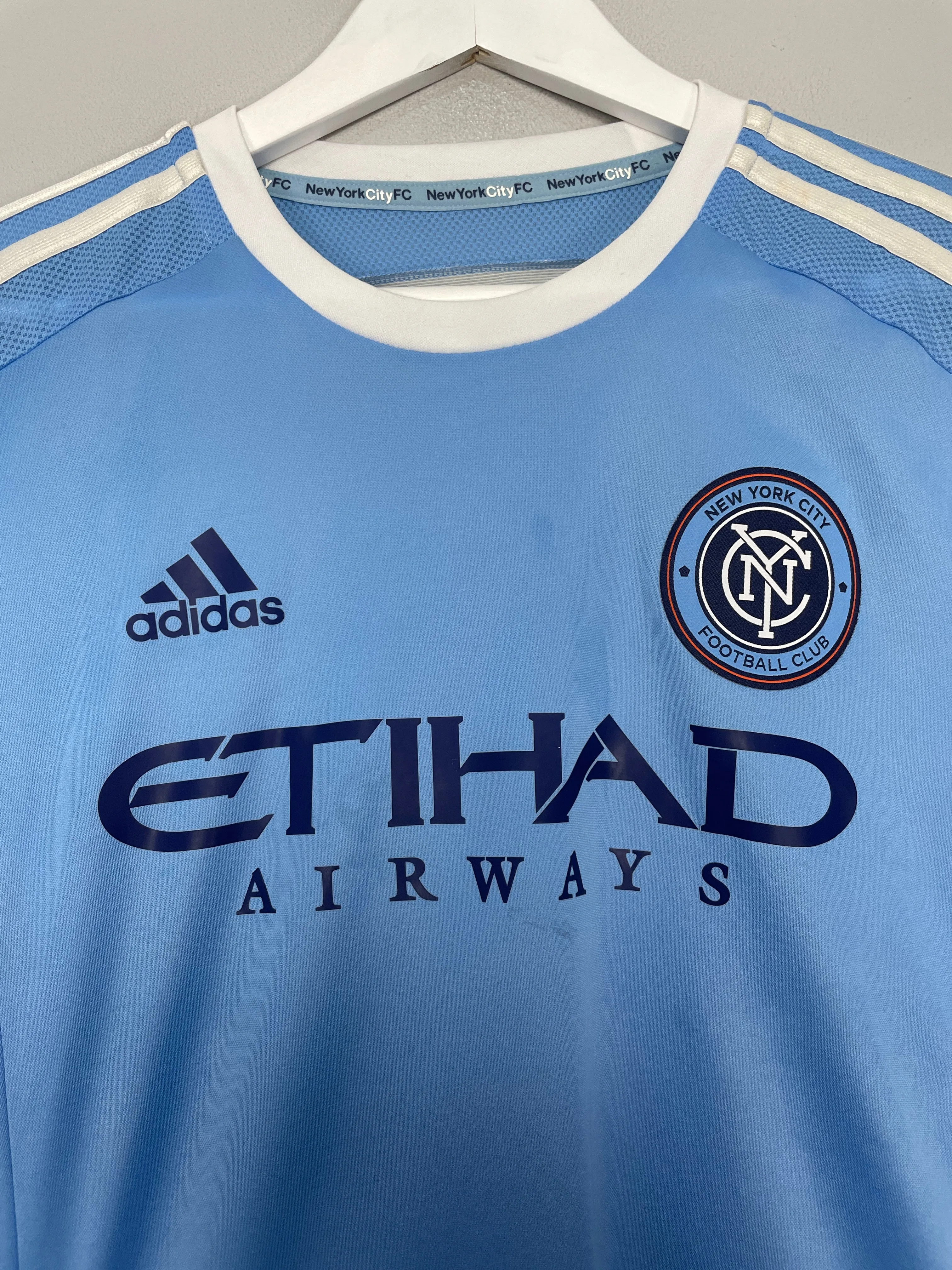 2015/16 NEW YORK CITY PIRLO #21 *AUTHENTIC* HOME SHIRT (L) ADIDAS