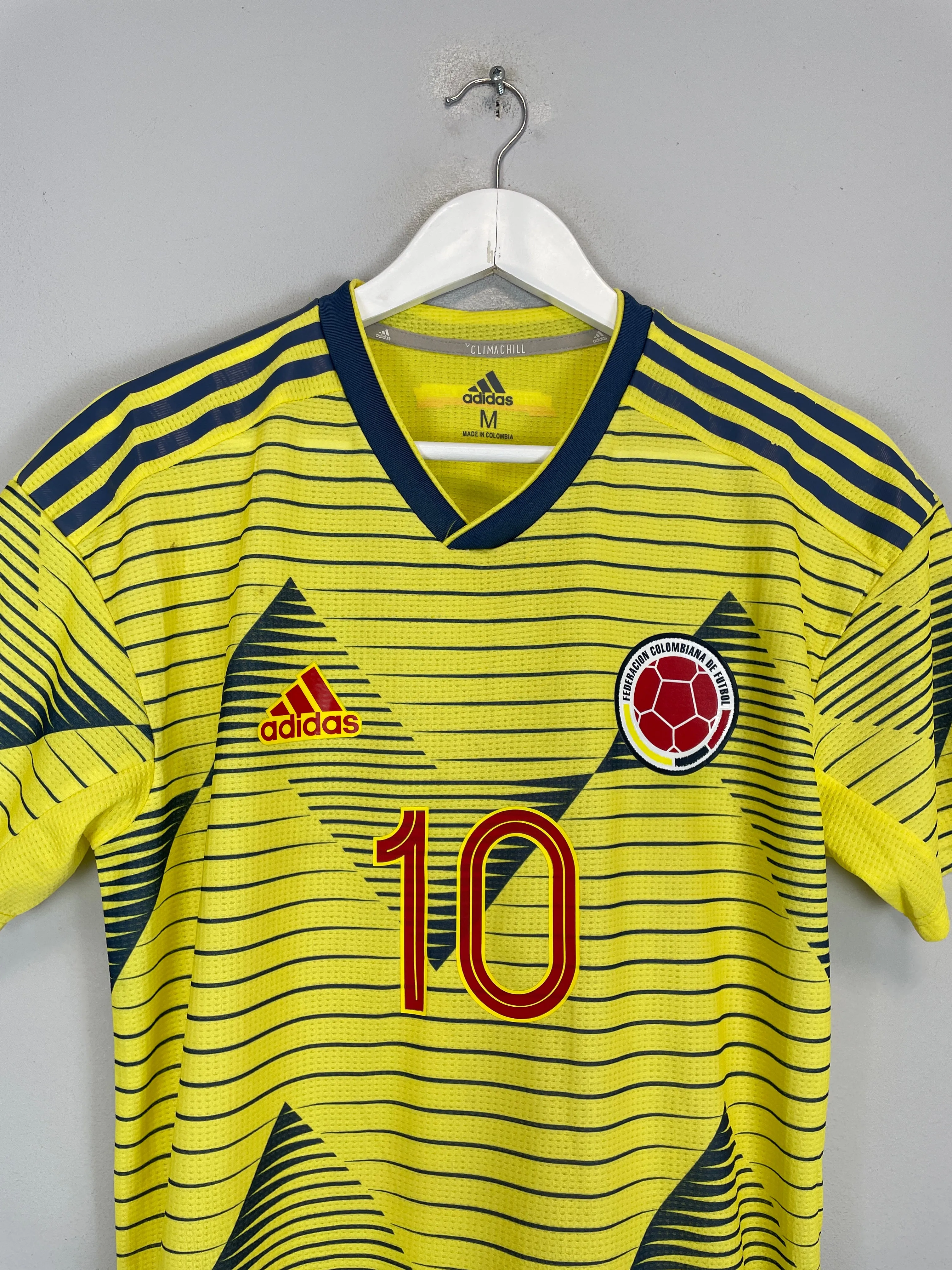 2019/20 COLOMBIA JAMES #10 *AUTHENTIC* HOME SHIRT (M) ADIDAS