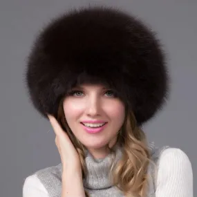 2024 Winter Fashion Women's Fox Fur Hat with Earmuffs - Natural Warmth