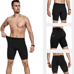 3 Pack Men's Compression Fitness Shorts