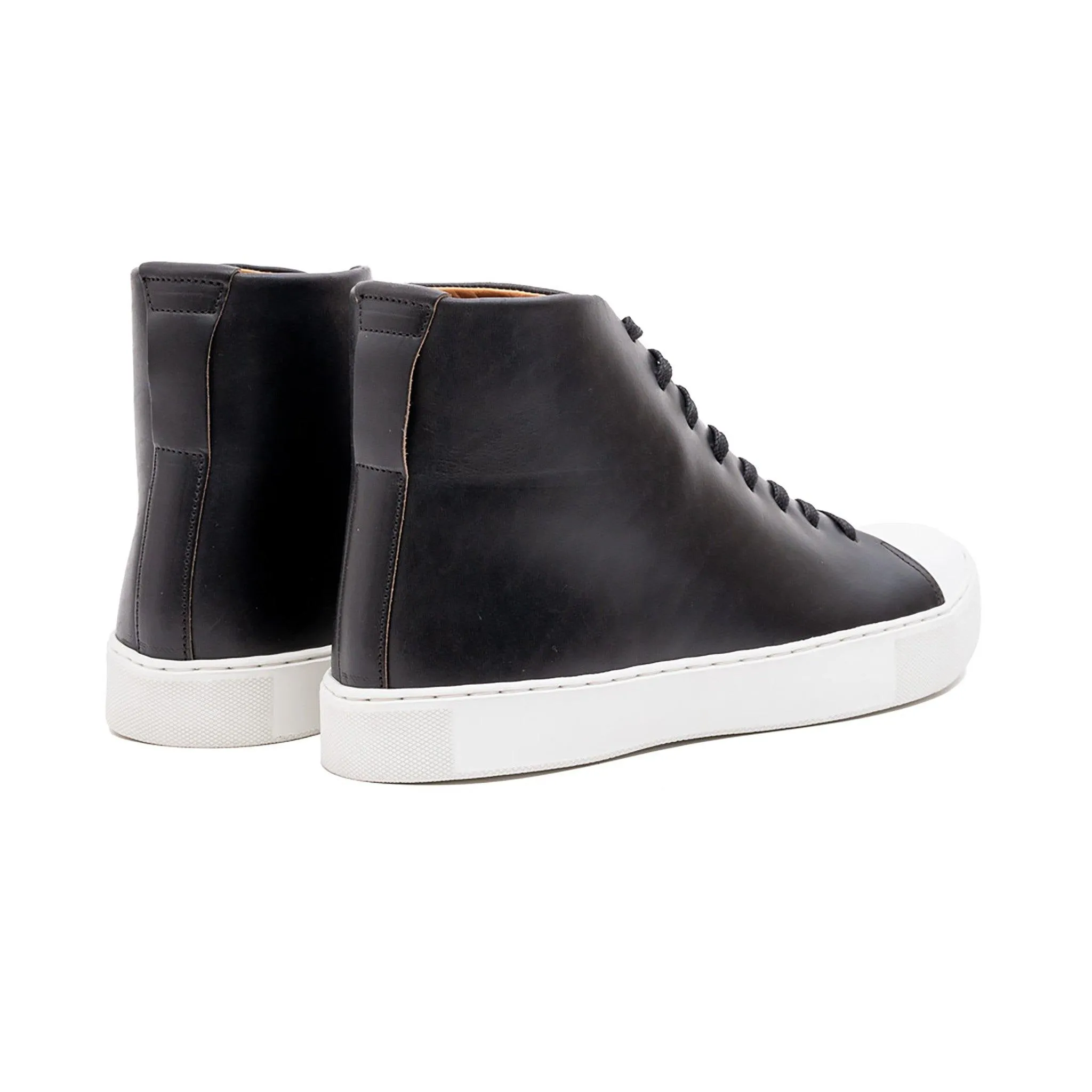 Abington Hi Toe Cap - Horween Black Chromexcel