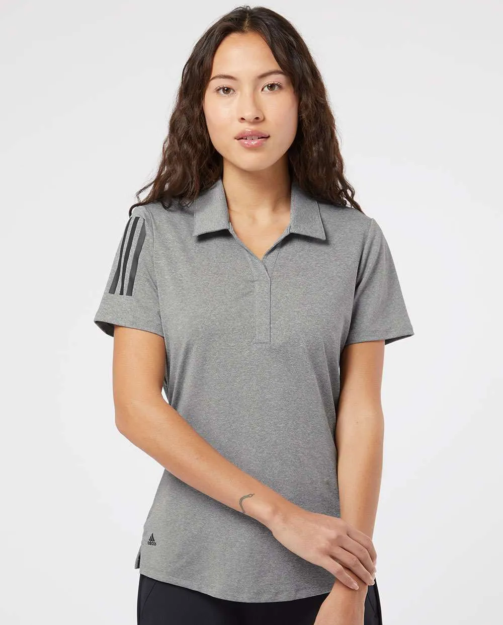 Adidas Ladies Floating 3-Stripes Sport Shirt