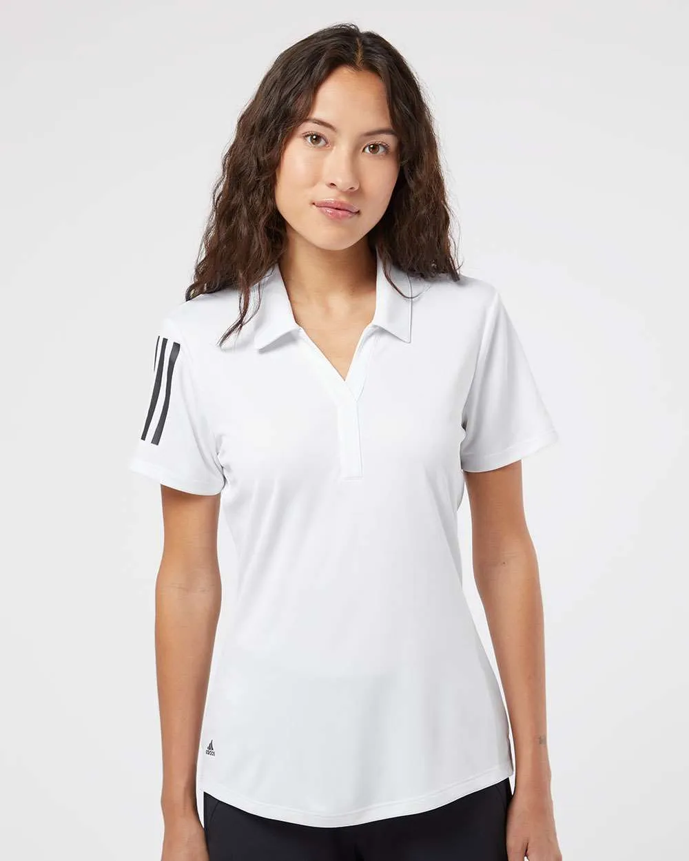 Adidas Ladies Floating 3-Stripes Sport Shirt