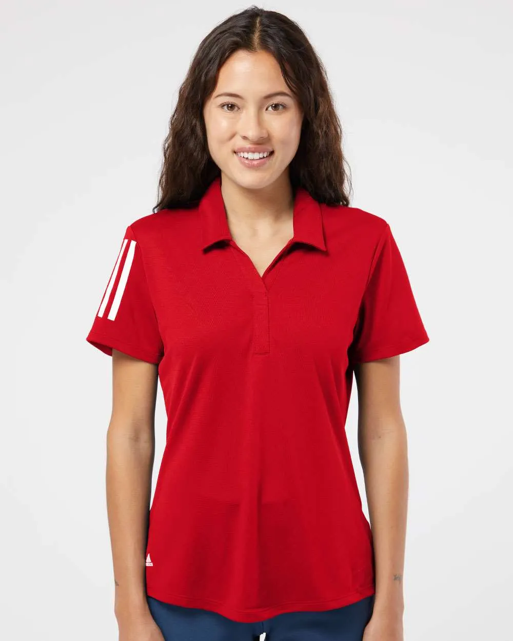 Adidas Ladies Floating 3-Stripes Sport Shirt