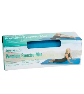 AeroMat Elite Dual Surface 72 Exercise Mat (Ribbed/Smooth) Blue