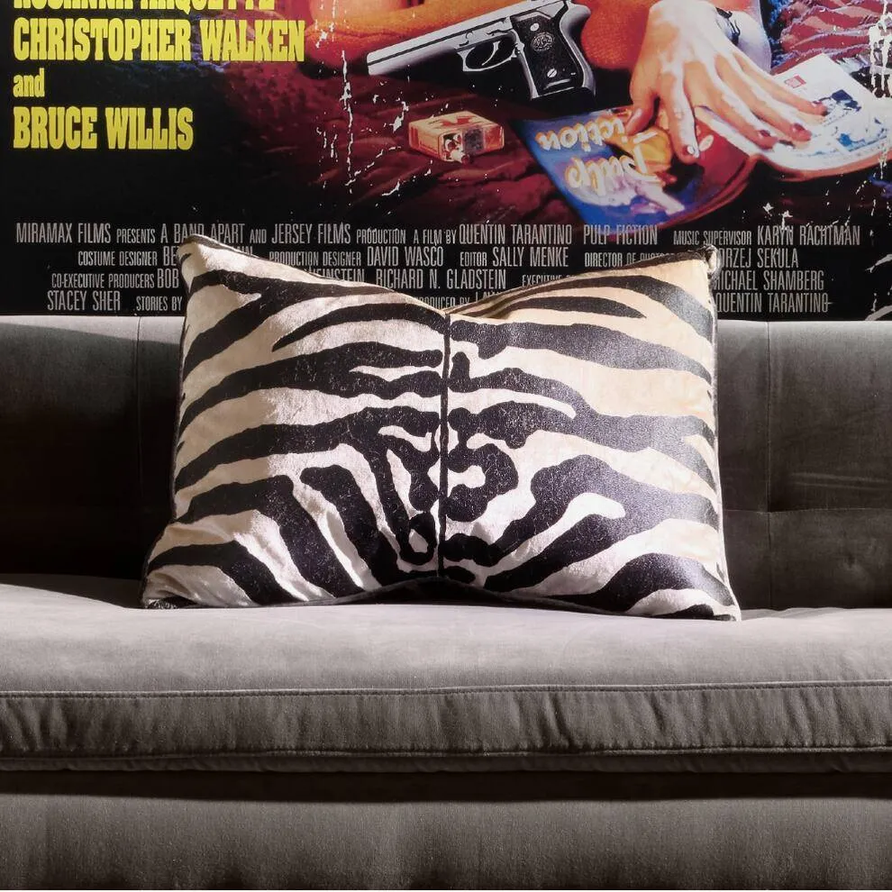 Arazova Velvet Zebra Cushion - Andrew Martin