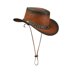 Australian Unisex Western Cowboy Outback Leather Aussie Bush Hat