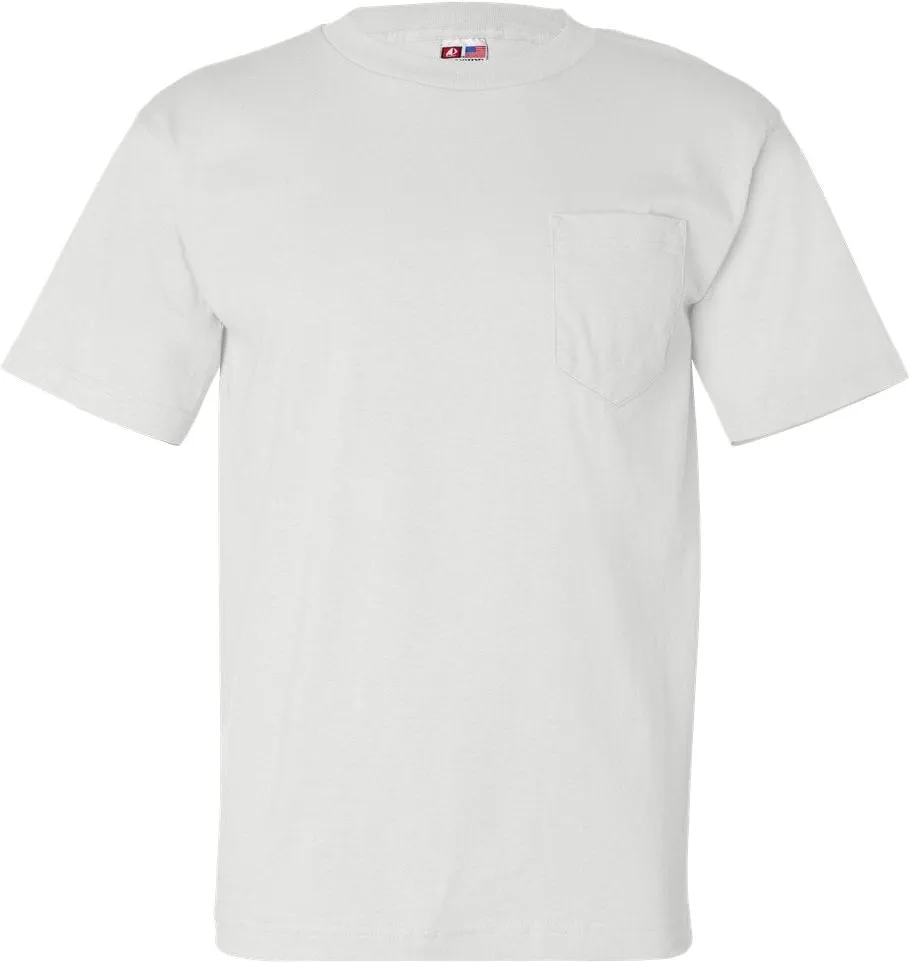 Bayside USA-Made Short Sleeve TShirt with a Pocket