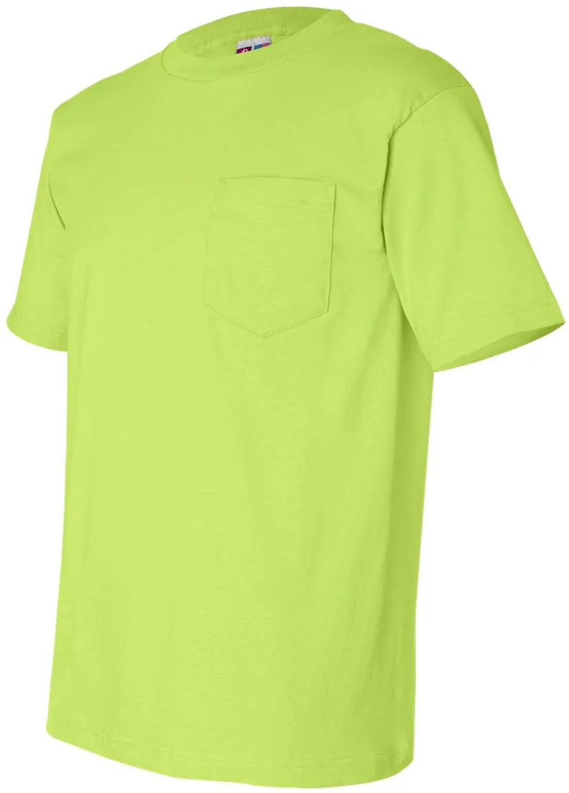 Bayside USA-Made Short Sleeve TShirt with a Pocket