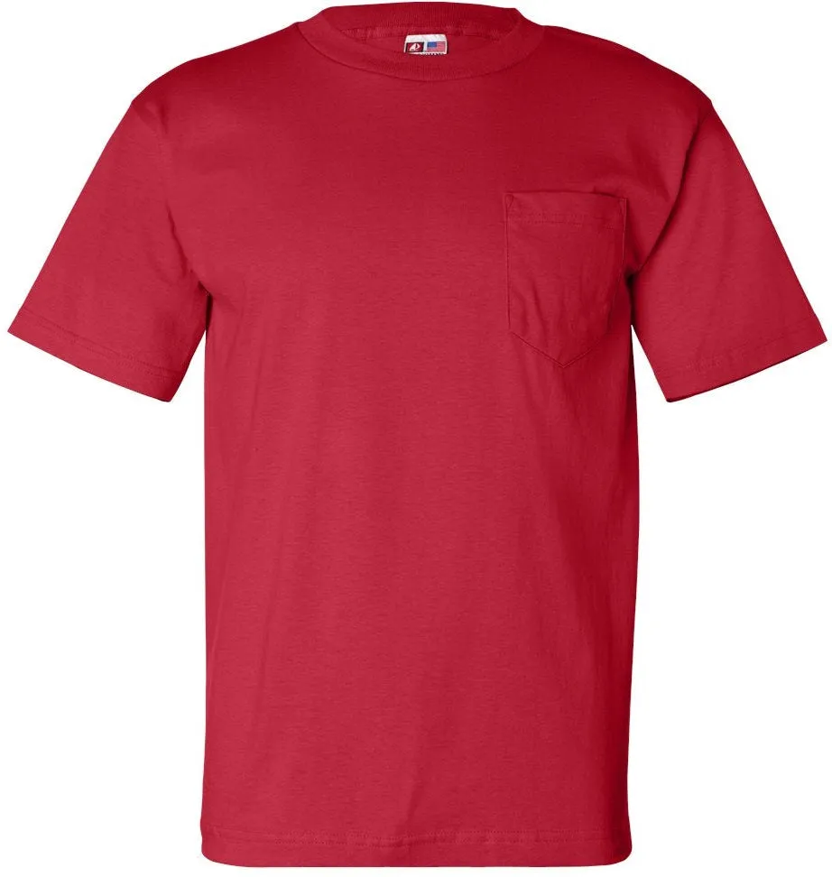 Bayside USA-Made Short Sleeve TShirt with a Pocket