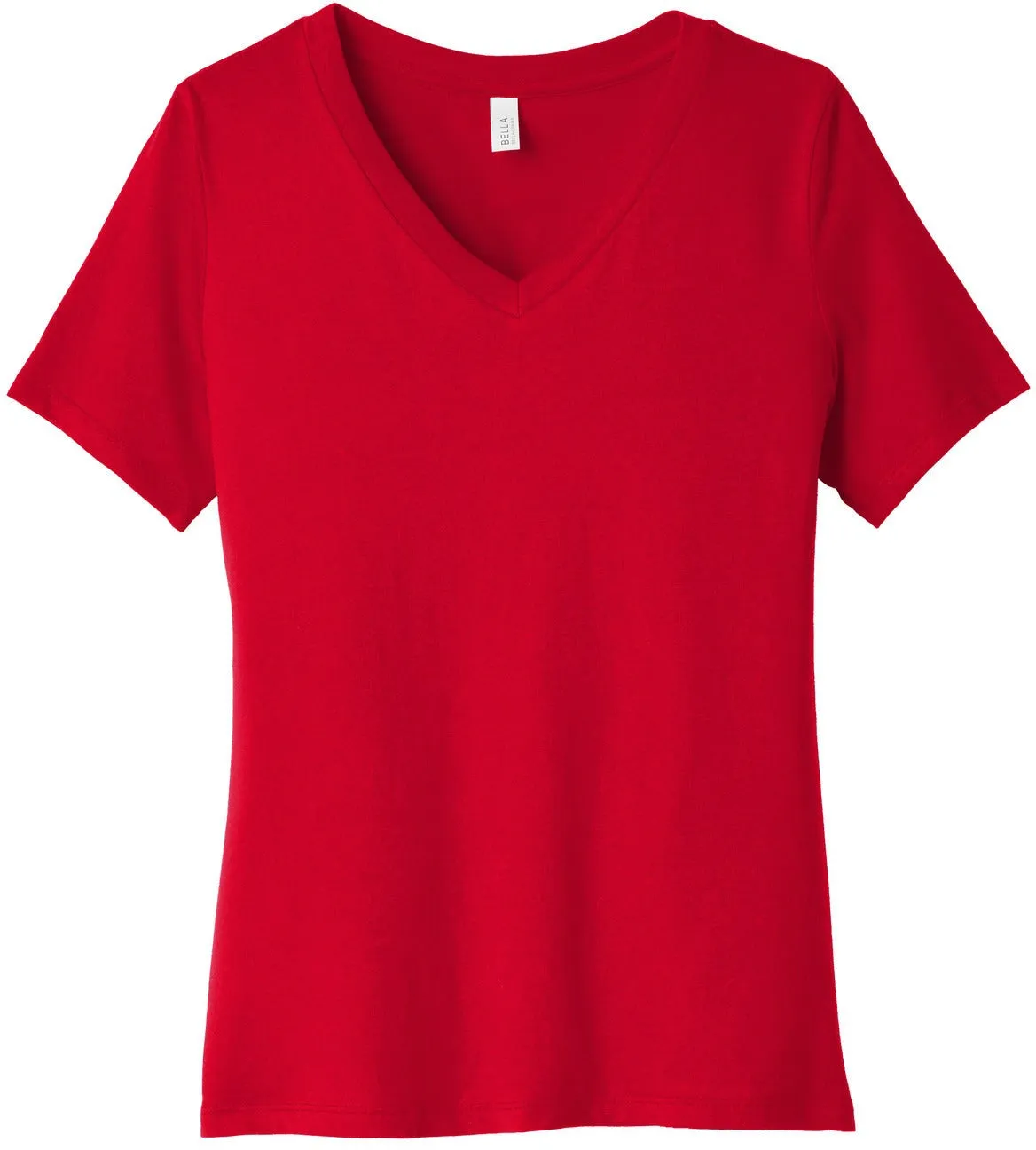 Bella Canvas Ladies Relaxed Jersey Short Sleeve V-Neck Tee