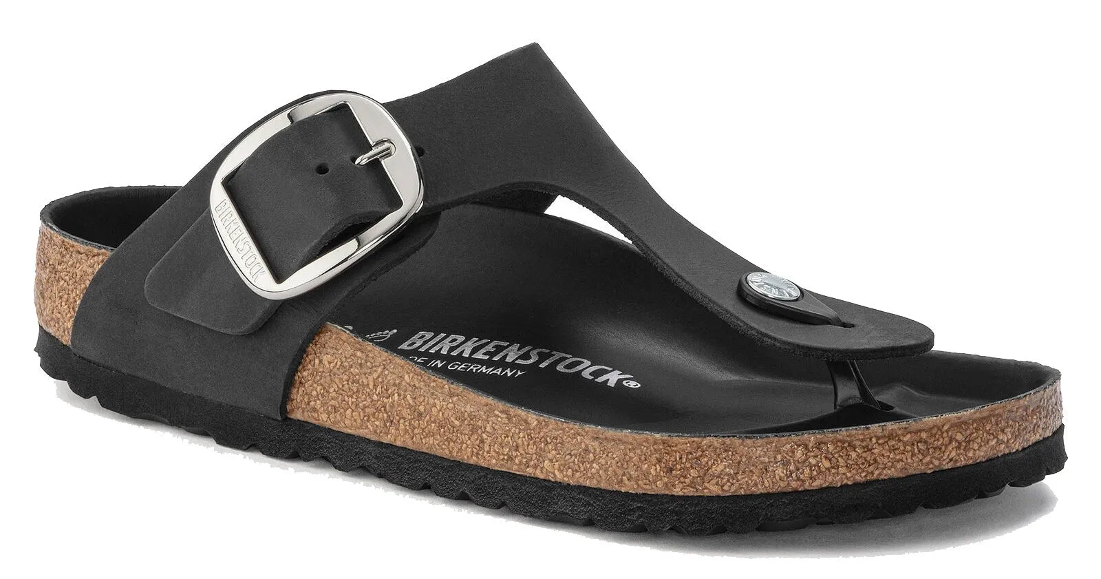 Birkenstock Gizeh Big Buckle Black Oiled Leather