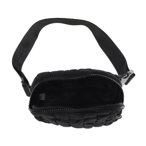 Black Puffer Fanny Pack