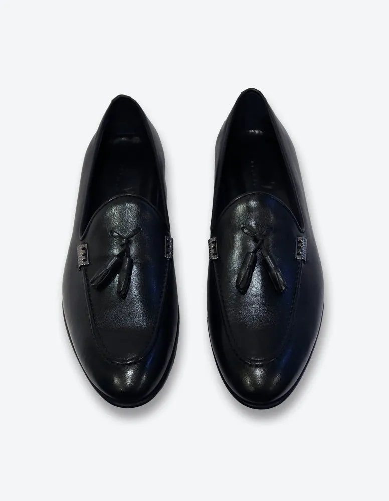 Black Tassel Loafer