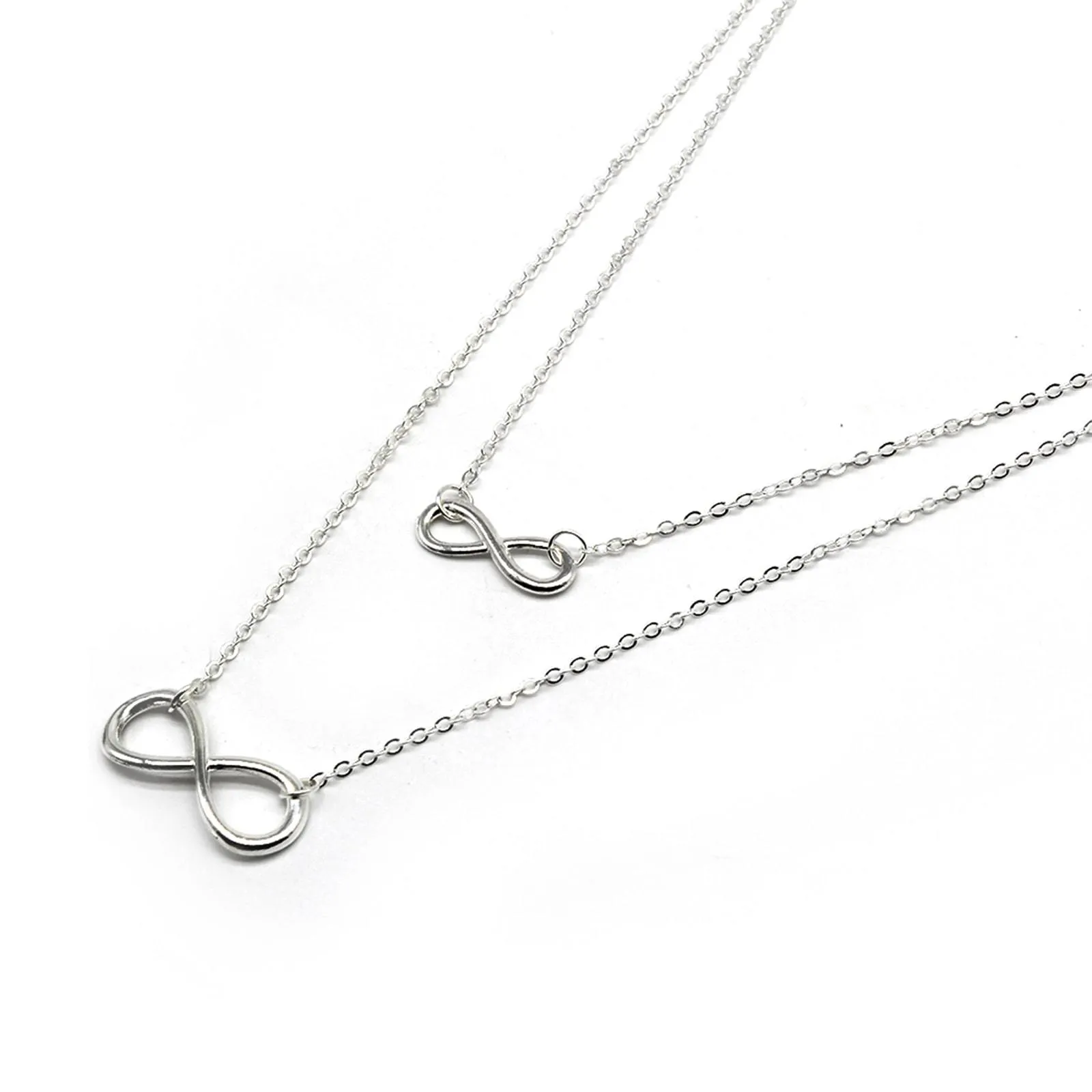 Boston Layered Silver Necklace