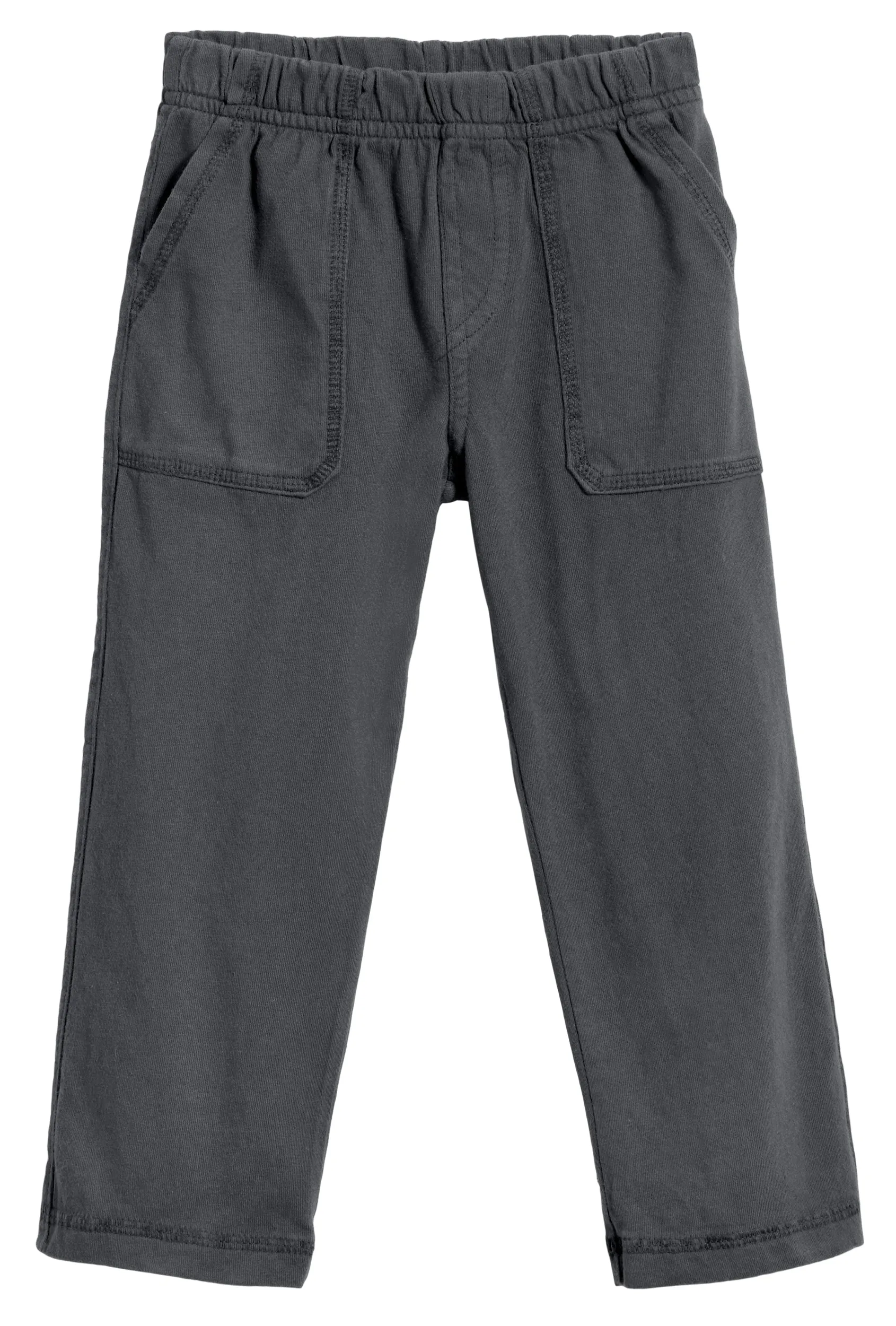 Boys Soft Cotton 3-Pocket Jersey Pants - UPF 50  | Charcoal