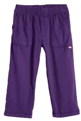 Boys Soft Cotton 3-Pocket Jersey Pants - UPF 50  | Purple