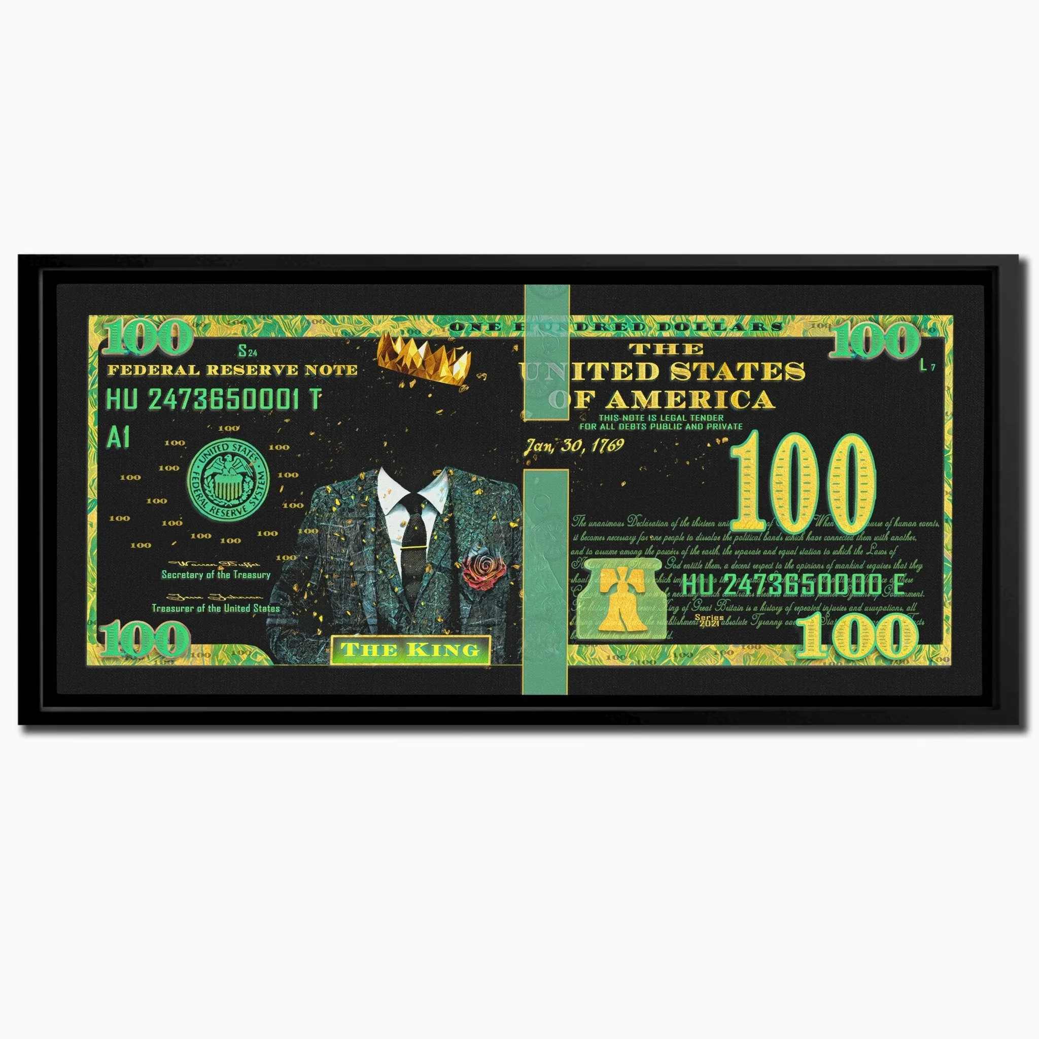 Cash is King - 100 Dollar Bill