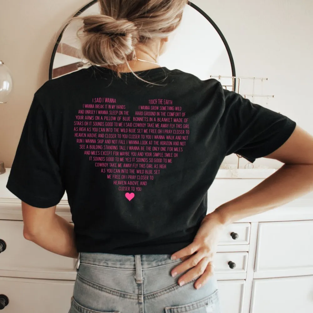 Cowboy Take Me Away Lyrics Tee