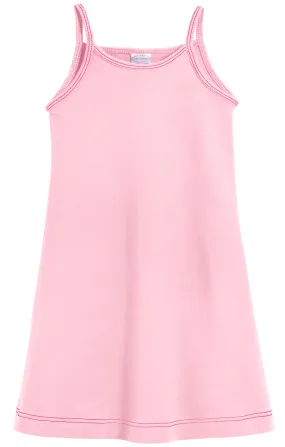 Girls Soft Cotton Camisole Dress  | Pink