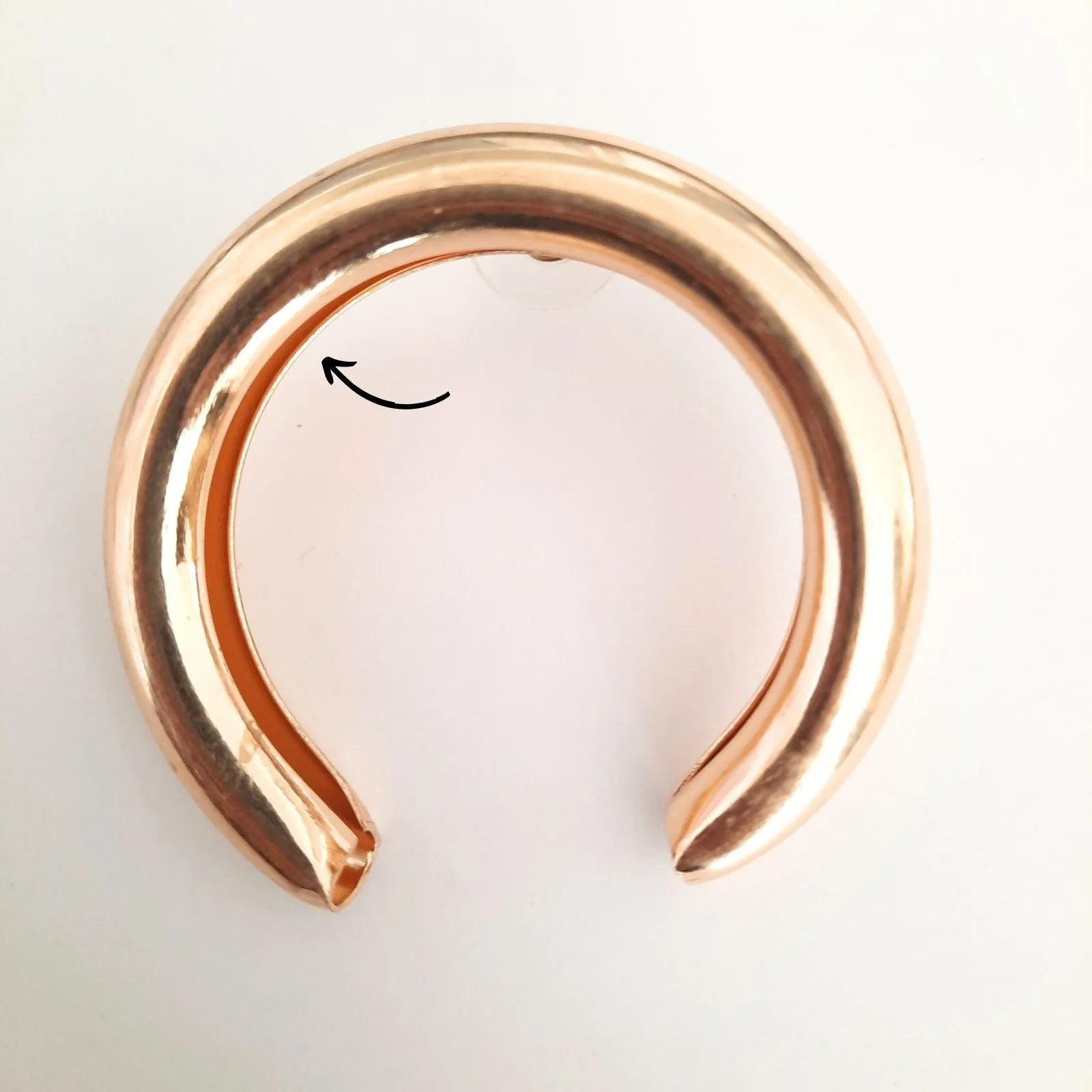 Half Moon Gold Earrings - Sample