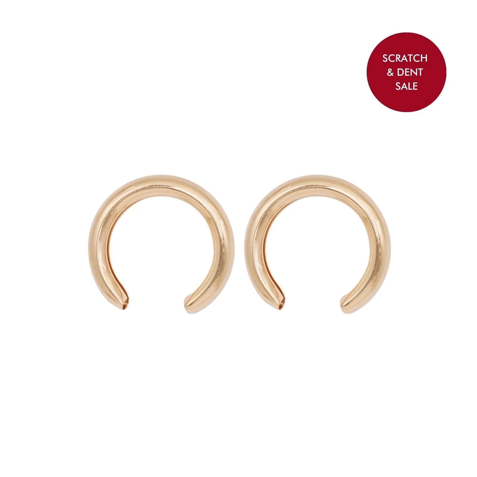 Half Moon Gold Earrings - Sample