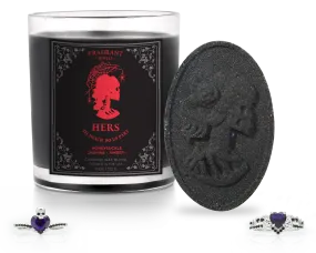 Hers - Til Death Do Us Part - Candle & Bath Bomb Bundle