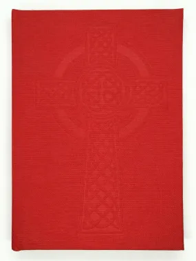 Linen Notebook with Celtic Cross