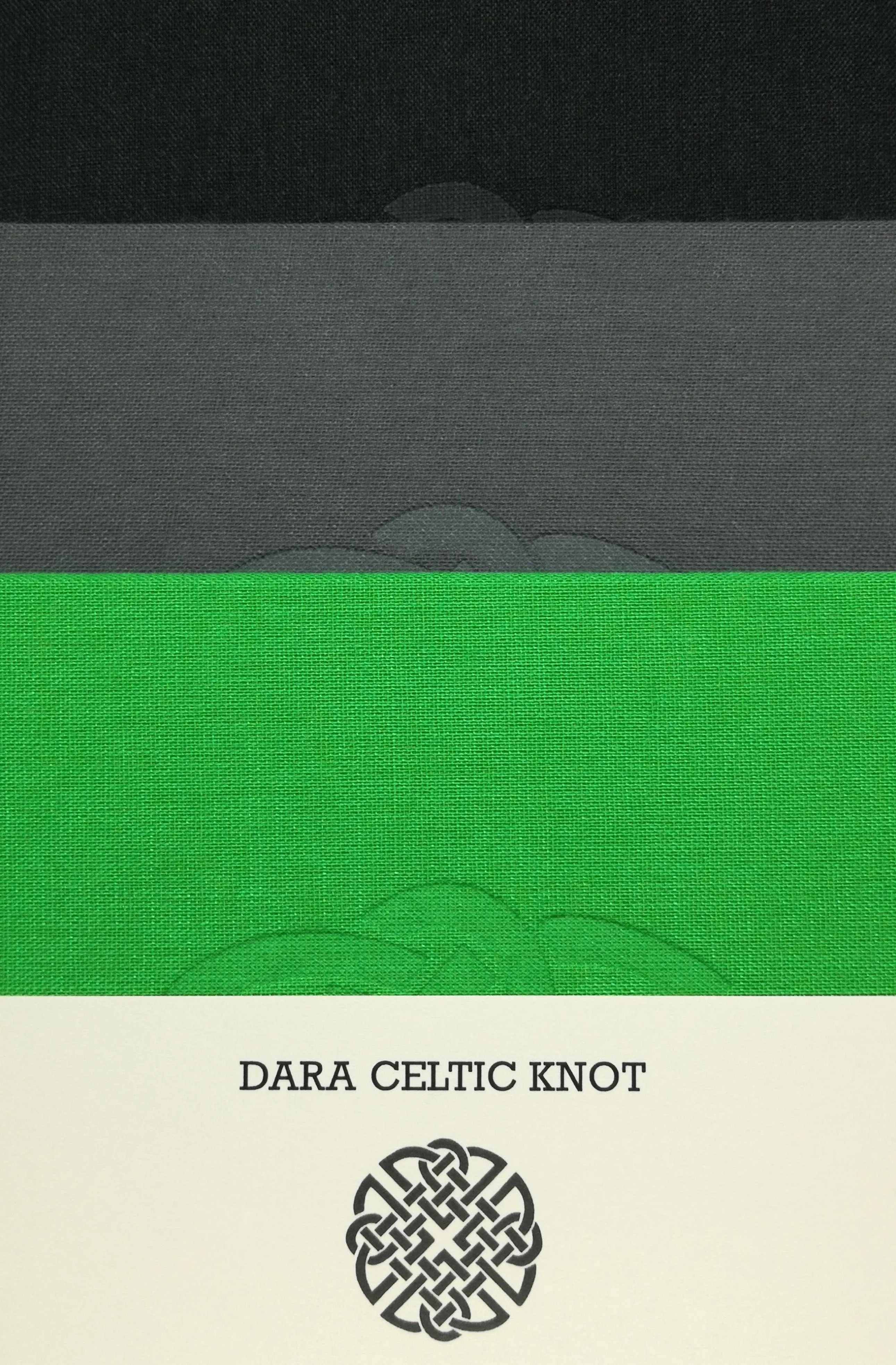 Linen Notebook with Dara Celtic Knot