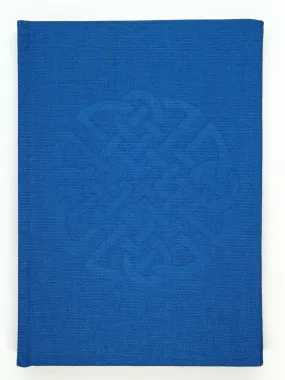 Linen Notebook with Dara Celtic Knot