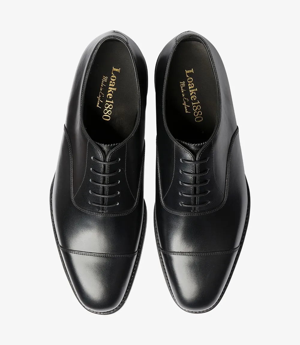 LOAKE Aldwych calf oxford shoe - Black (G Wide)