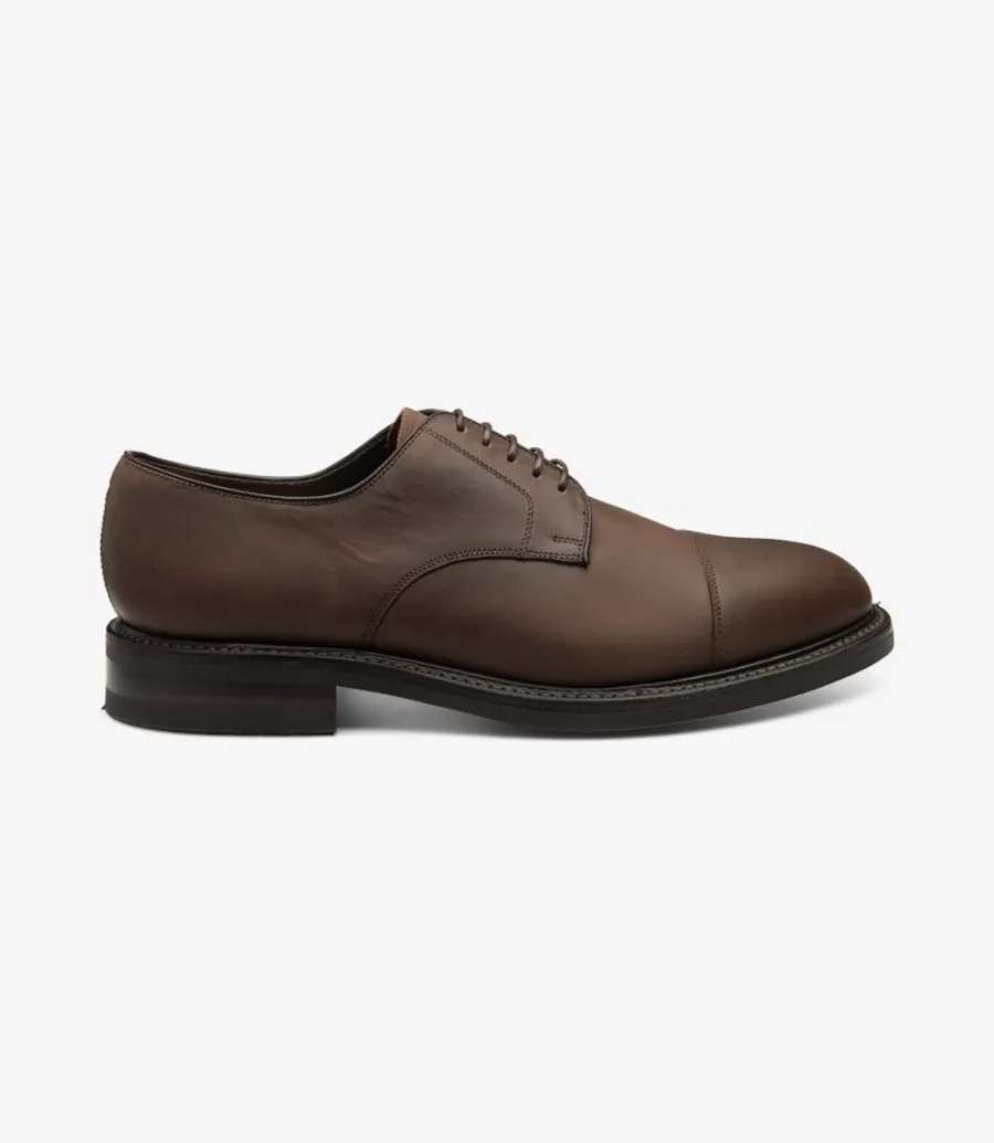 LOAKE - Ampleforth Premium Toe Cap Shoe - Brown Nubuck