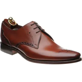 LOAKE Hannibal Derby Brogue shoe - Chestnut Calf