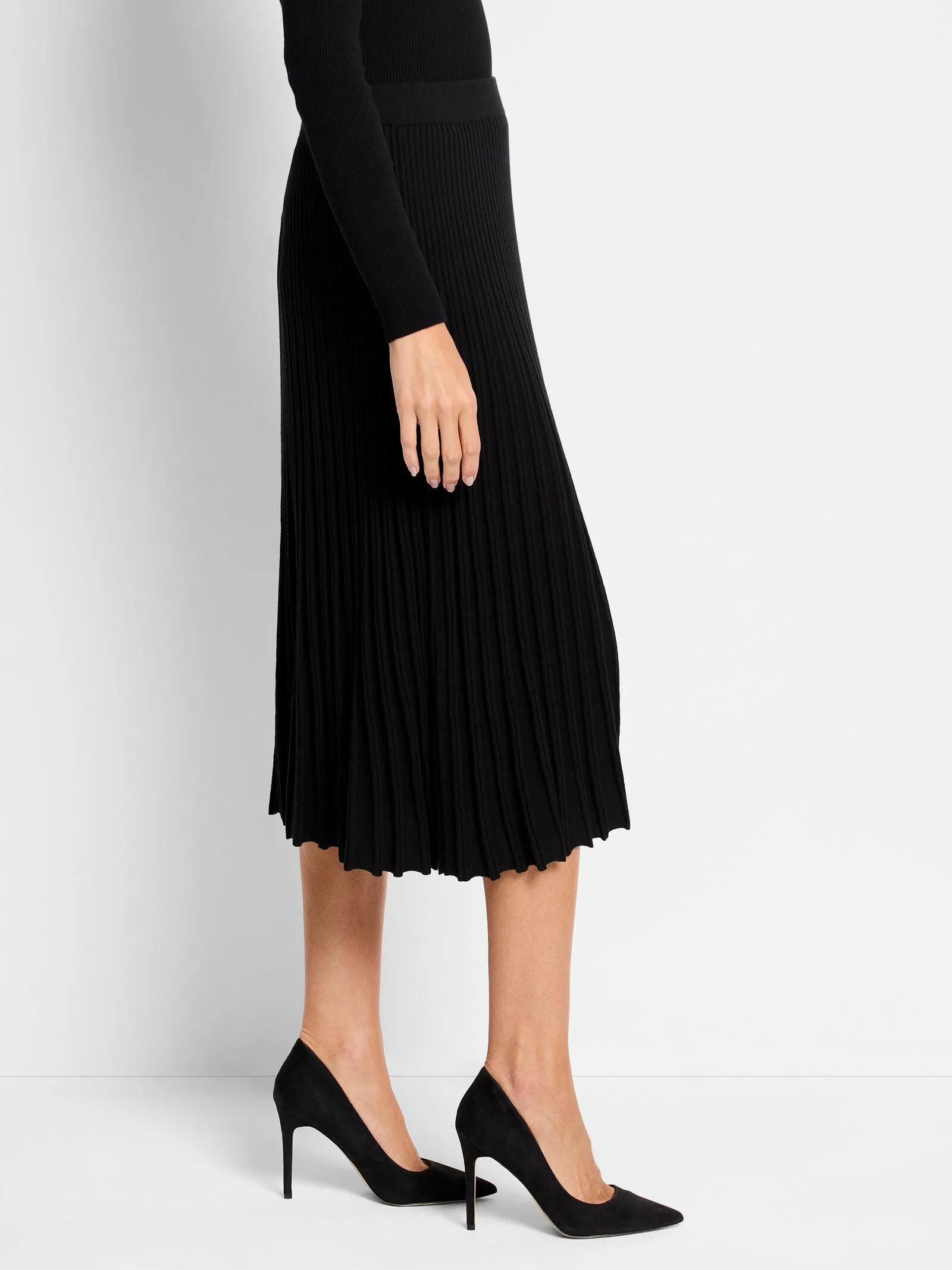 NIC ZOE Ribbed Sweater Skirt