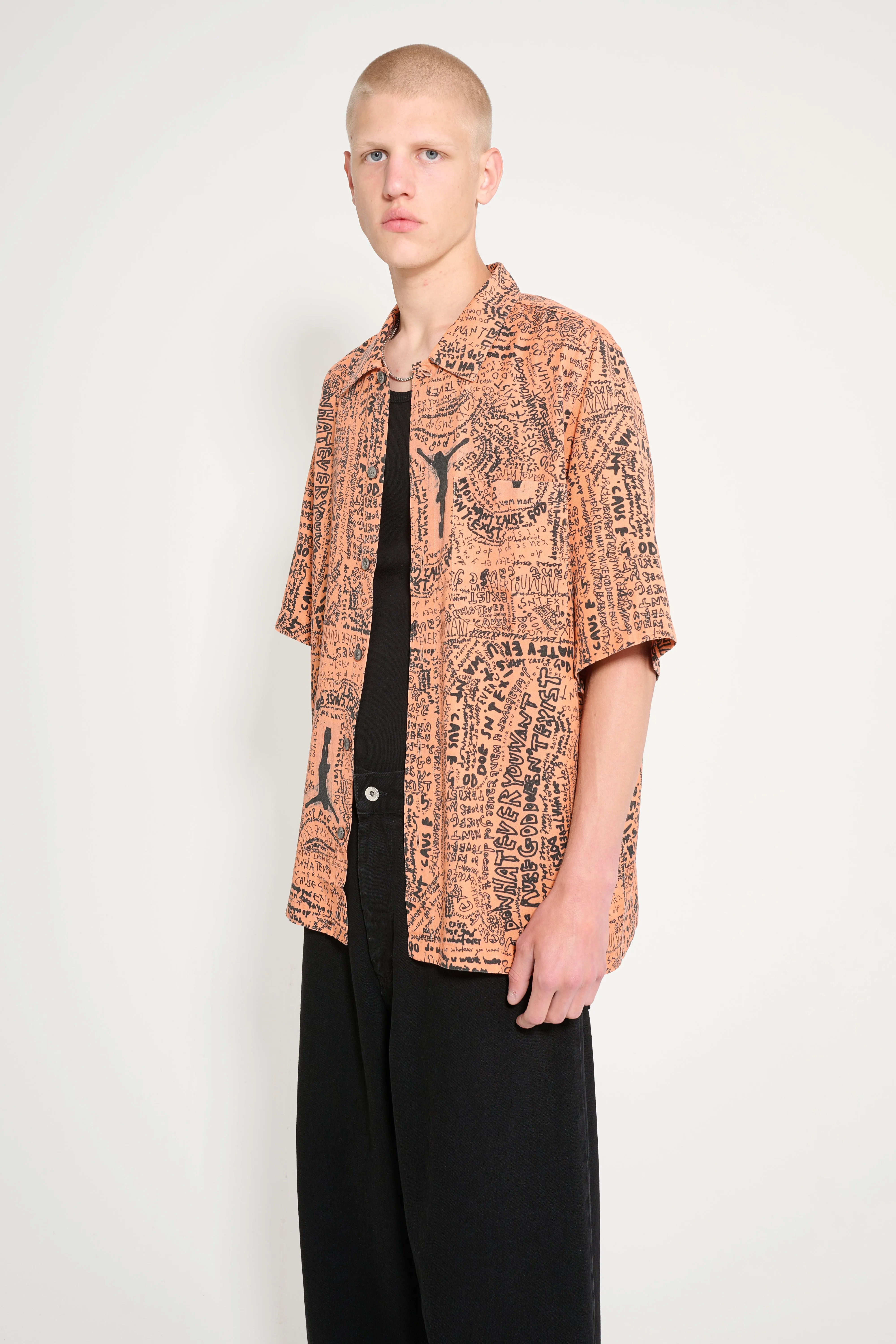 Polar Skate Co. Exist Bowling Shirt Orange