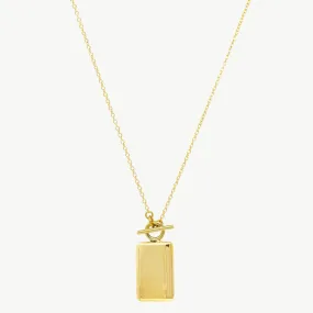 Rectangle Medallion Necklace