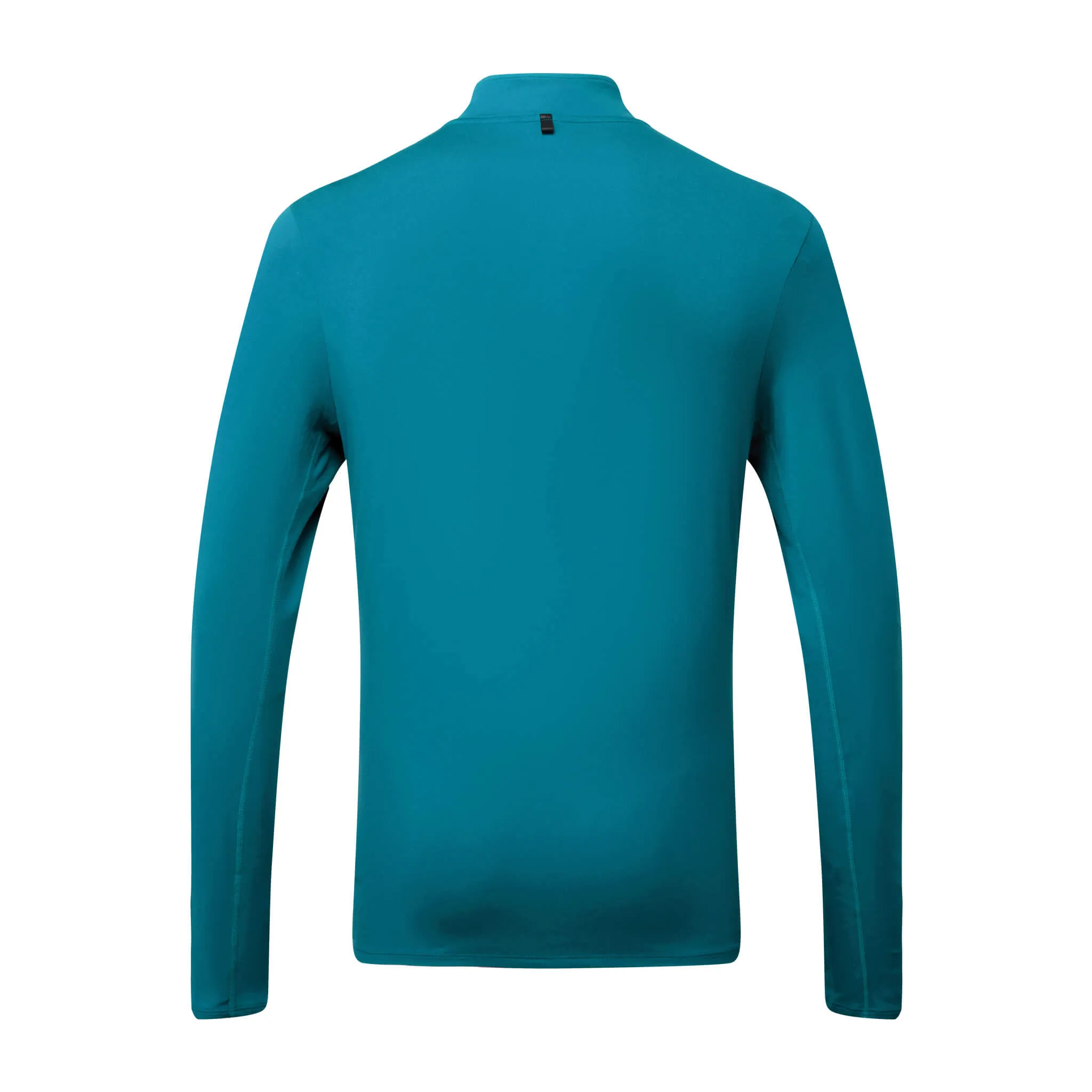 Ronhill | Men's Core Thermal 1/2 Zip - Deep Teal/Acid