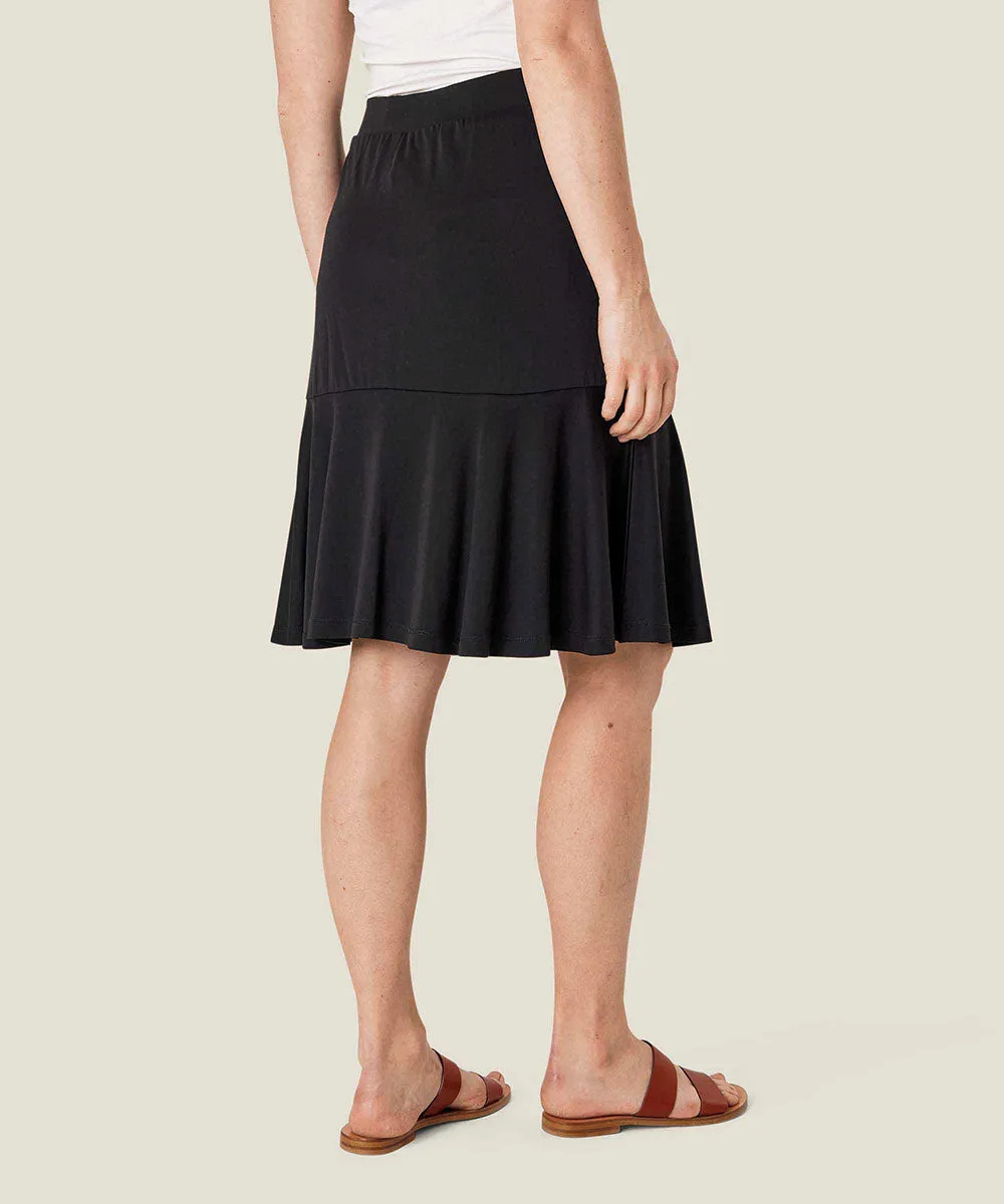 Scarla Ruffle Hem Knee-Length Skirt