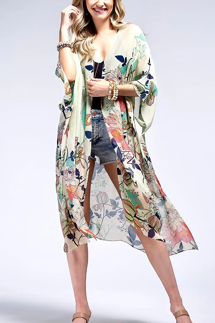 Spring Field Floral Kimono