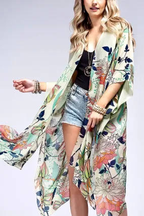 Spring Field Floral Kimono