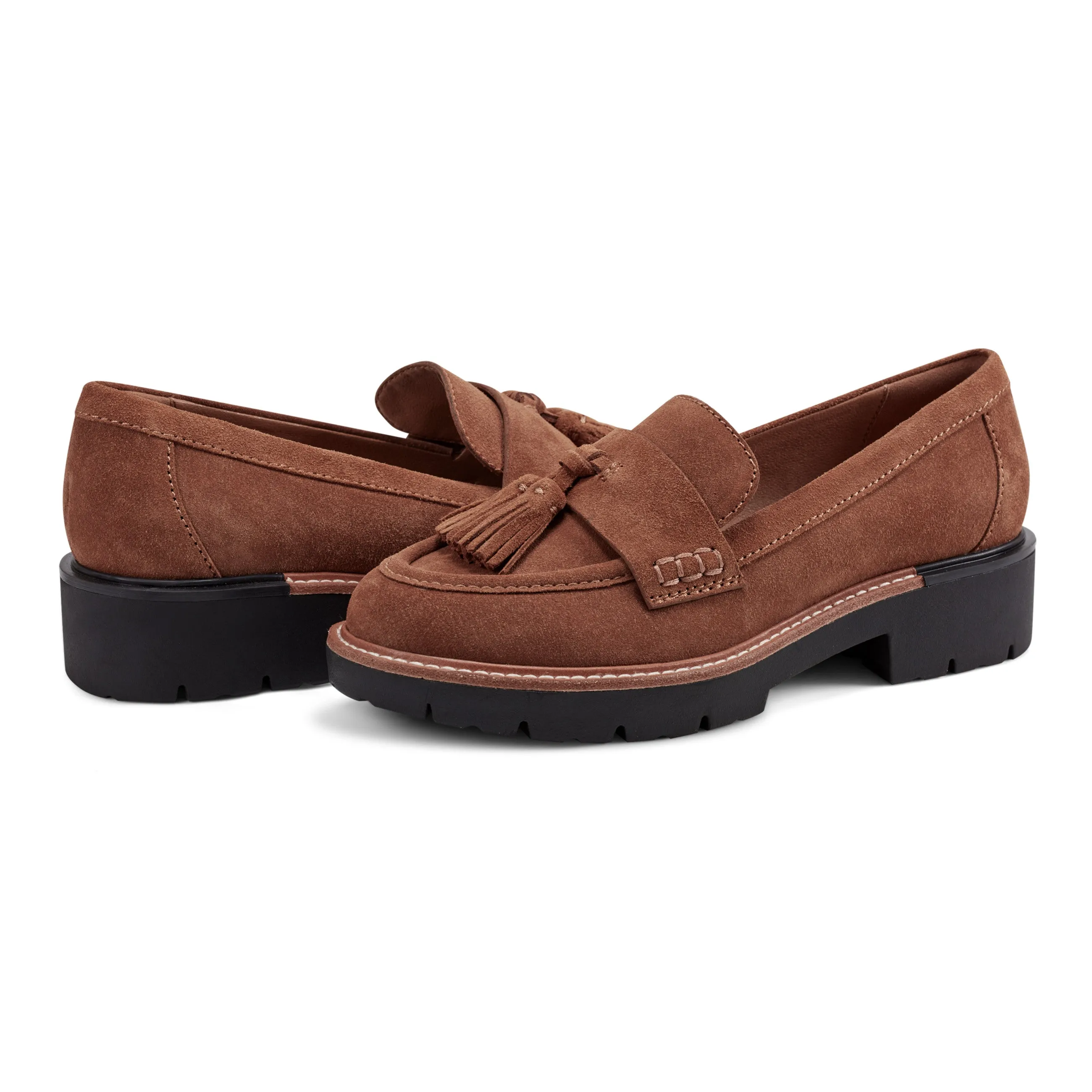 Zimm Round Toe Lug Sole Casual Slip-on Loafers